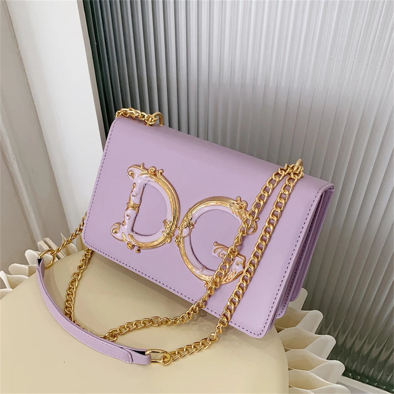 Stylish Crossbody Bag Ladies Handbag Made Of Genuine Leather With Gold Accents Fashionable Everyday Essential