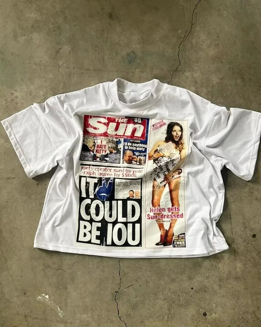 Summer American Alphabet Print Graphic T-shirt Y2k Top Oversized T-shirt Harajuku Goth Street Retro Men Hip Hop Women T-shirt