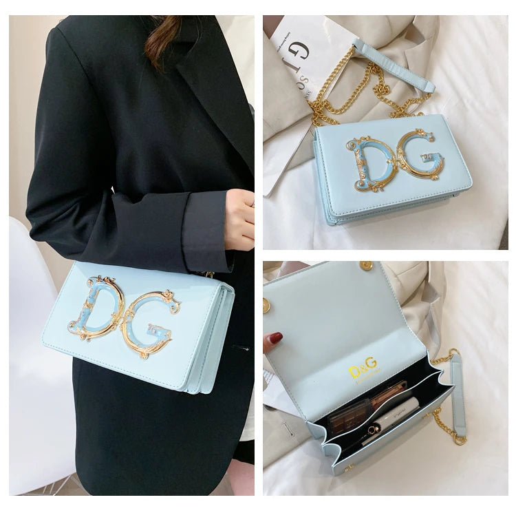 Stylish Crossbody Bag Ladies Handbag Made Of Genuine Leather With Gold Accents Fashionable Everyday Essential