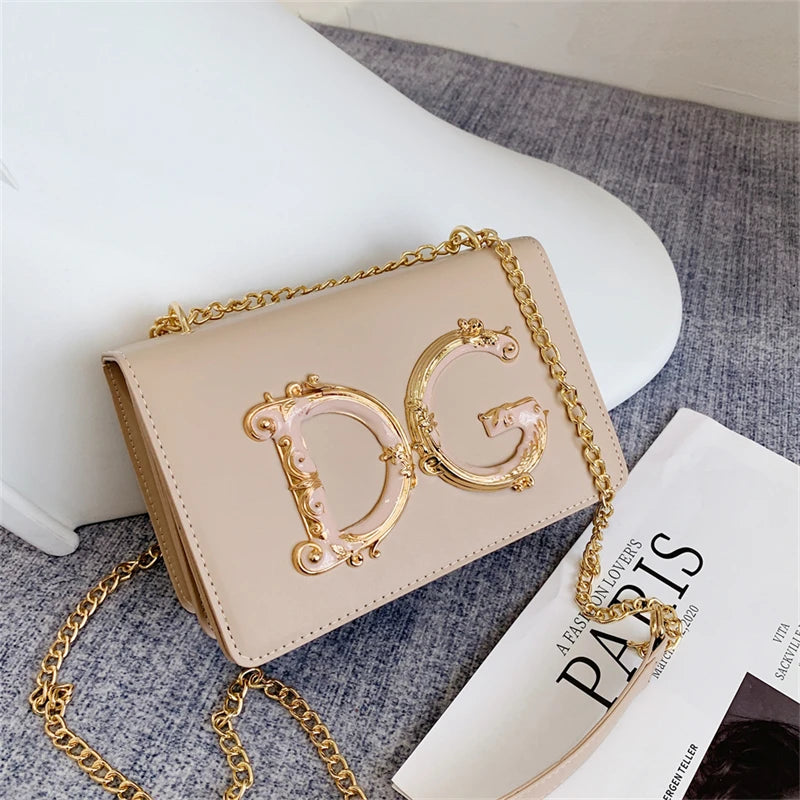 Stylish Crossbody Bag Ladies Handbag Made Of Genuine Leather With Gold Accents Fashionable Everyday Essential