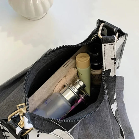 Summer New Shoulder Bags for Women High Quality Zebra Underarm Handbags PU Leather Leopard Armpit Purse Bag