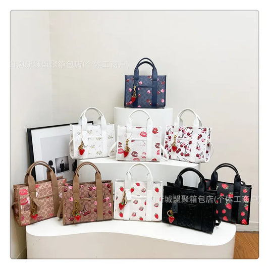 2025 New! Large Capacity Tote Bag - Simple Stylish, Cute Korean Style, Trendy Printed