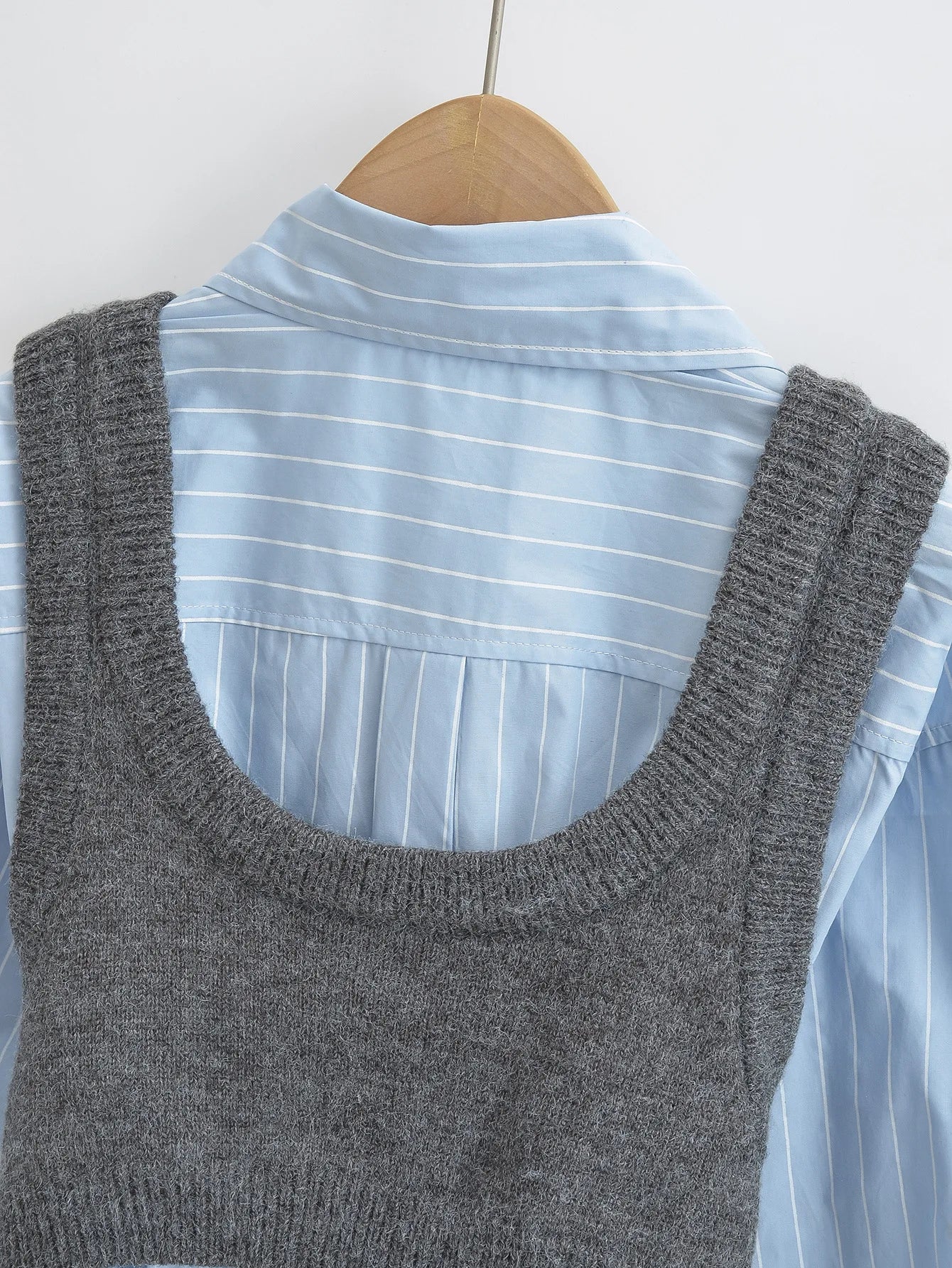 Weird Puss Lapel Single Breasted Vest Shirt Women 2024 Trend Knitted 2 Piece Set Matching Wild Hipster Streetwear Summer Tops