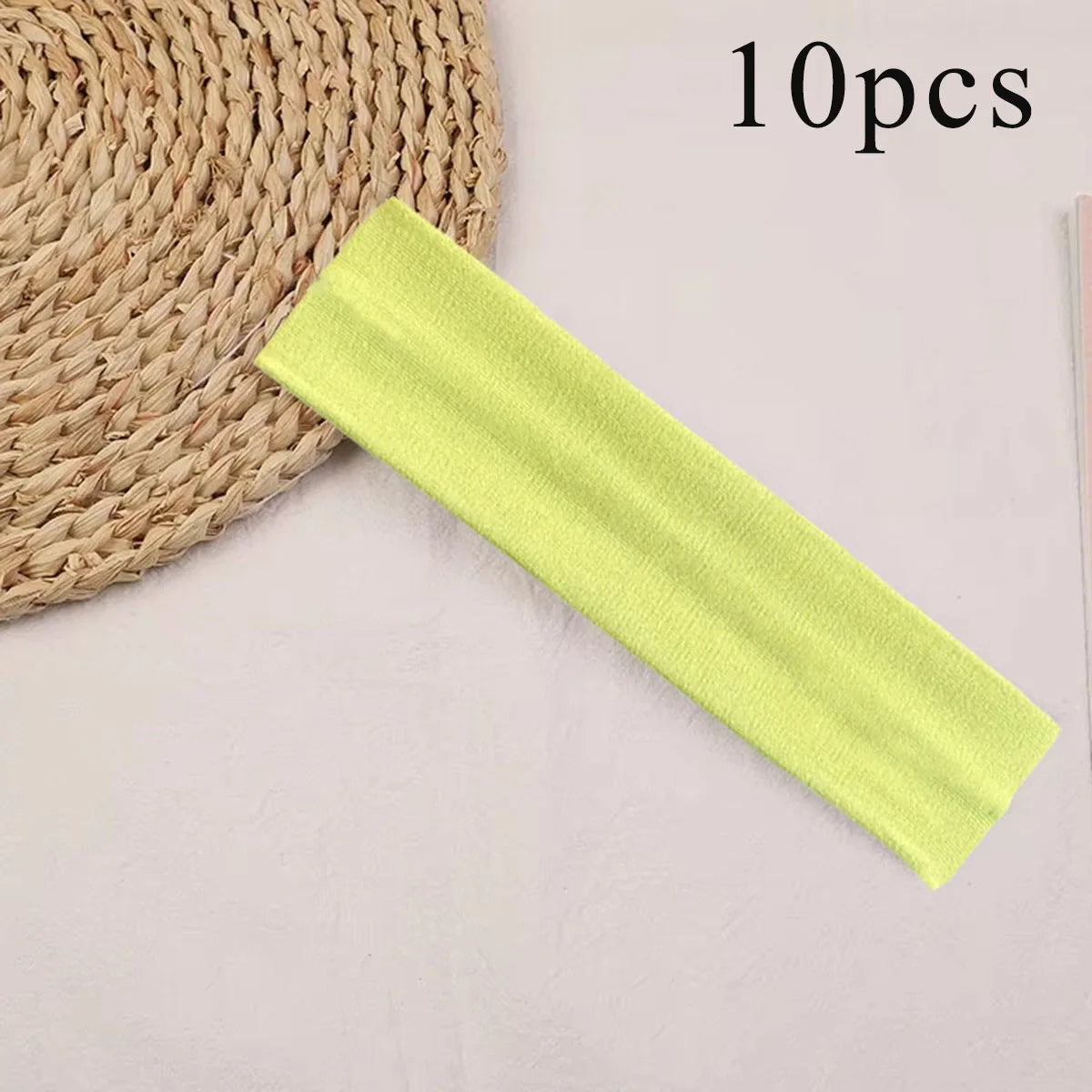 10 Pcs Elastic HairBand Fashion Headbands For Women Solid Color Sports Running Fitness Yoga Hair Bands Makeup Hair Accessories
