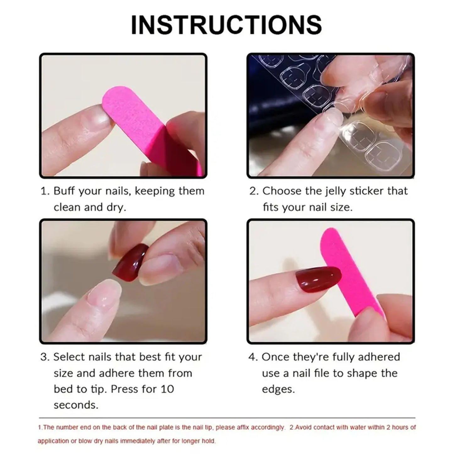 White French Press on Nails 3D Bowknot Fake Nails Tips Full Cover Wearable False Nails for Women and Girls DIY 24Pcs