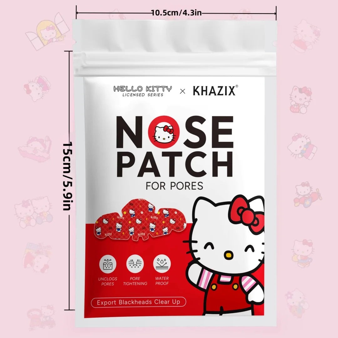 10pcs Hello Kitty Nose Pore Strips 10PCS Cute Cartoon Design Nose Stickers Kawaii Beauty Care Gift for Women