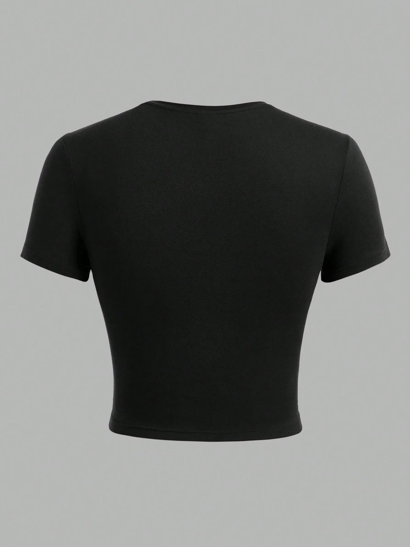 Tight Tops Sexy Crop T-Shirt Summer Woman Short Sleeves Breathable Stretch Soft Females Tee Clothing Highlighting A Good Figure