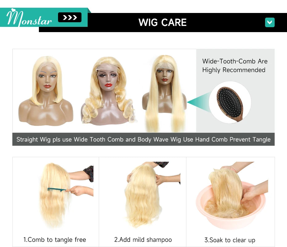 Cyan Blue Body Wave Human Hair Wigs Vietnamese Raw Hair 13x6 HD Lace Frontal Wig Blonde 613 Lace Front Human Hair Wigs For Women