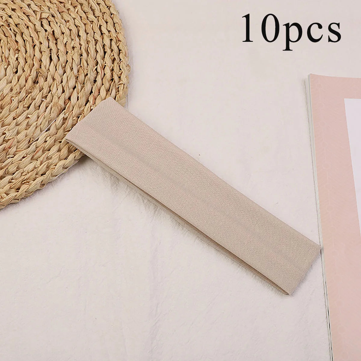10 Pcs Elastic HairBand Fashion Headbands For Women Solid Color Sports Running Fitness Yoga Hair Bands Makeup Hair Accessories