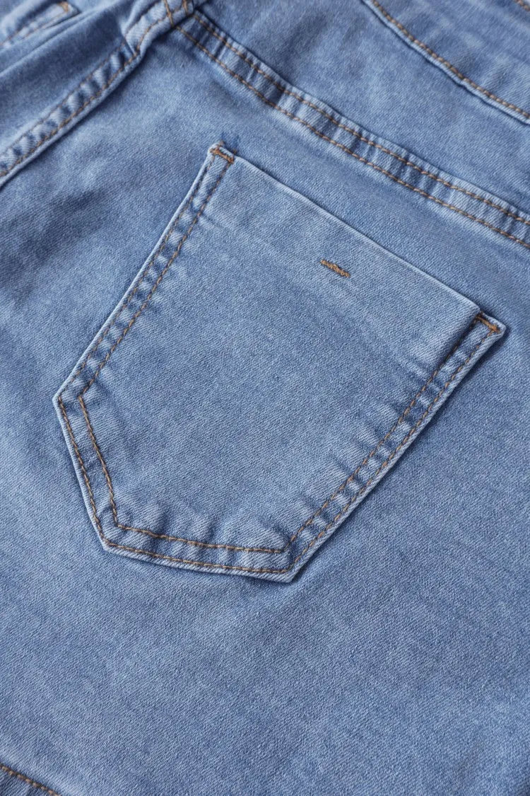 Women's jeans Shorts High Waisted Asymmetric Button Detailing Ideal for Trendy Summer Outfits Casual Occasions