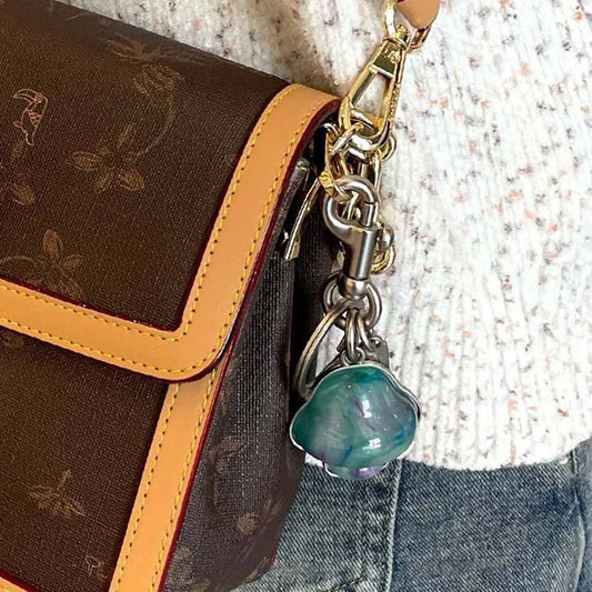Mushroom-shaped Decorative Pendant Accessories for Coach Handbag Heart Shape Keychain Bags Attachment Parts Women's Gift