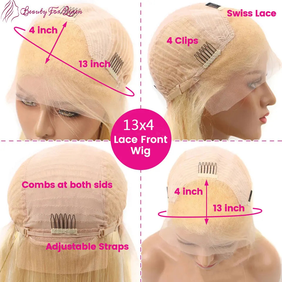 13x4 HD Lace Front Wig Human Hair Fluorescent Green Human Hair Lace Frontal Wig For Women Pre Plucked Short Bob Lace Wigs