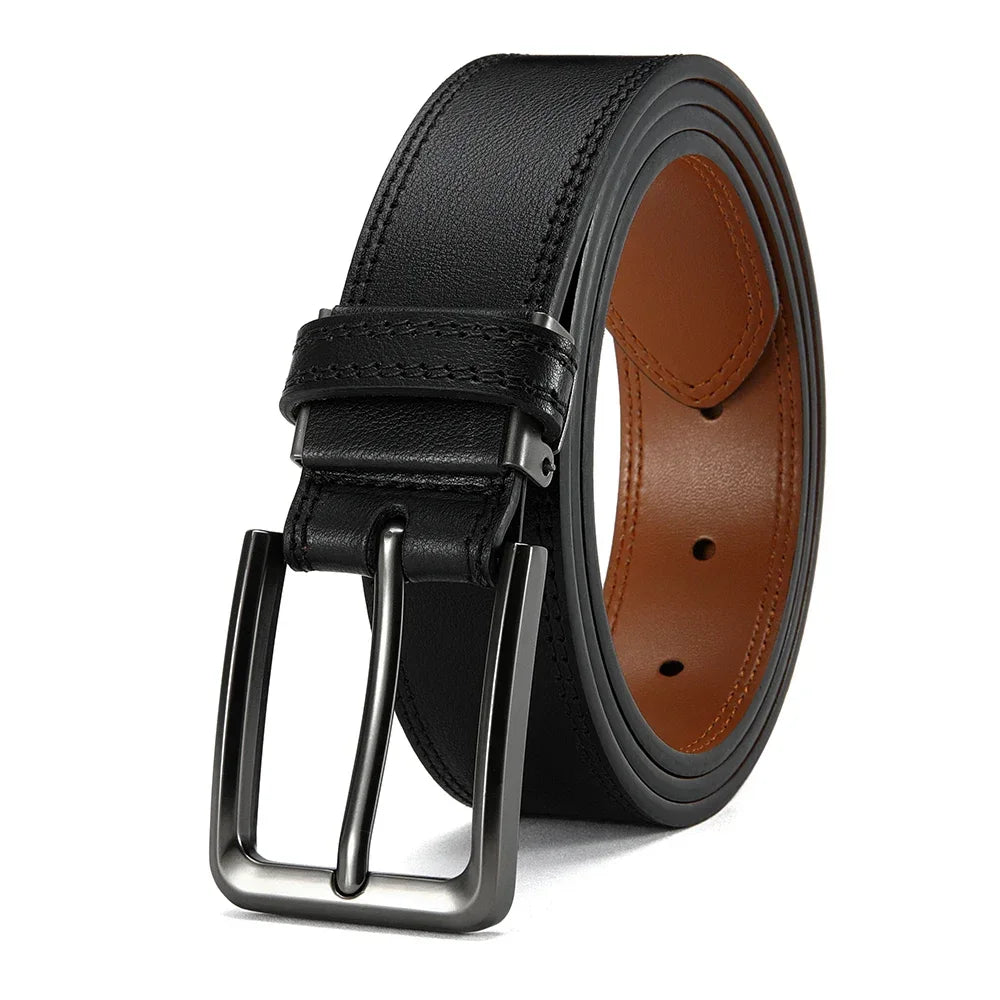 DOOPAI Men's PU Leather Belt Fashion Automatic Buckle Belt for Popular Business High Quality Male Belt Multi Color