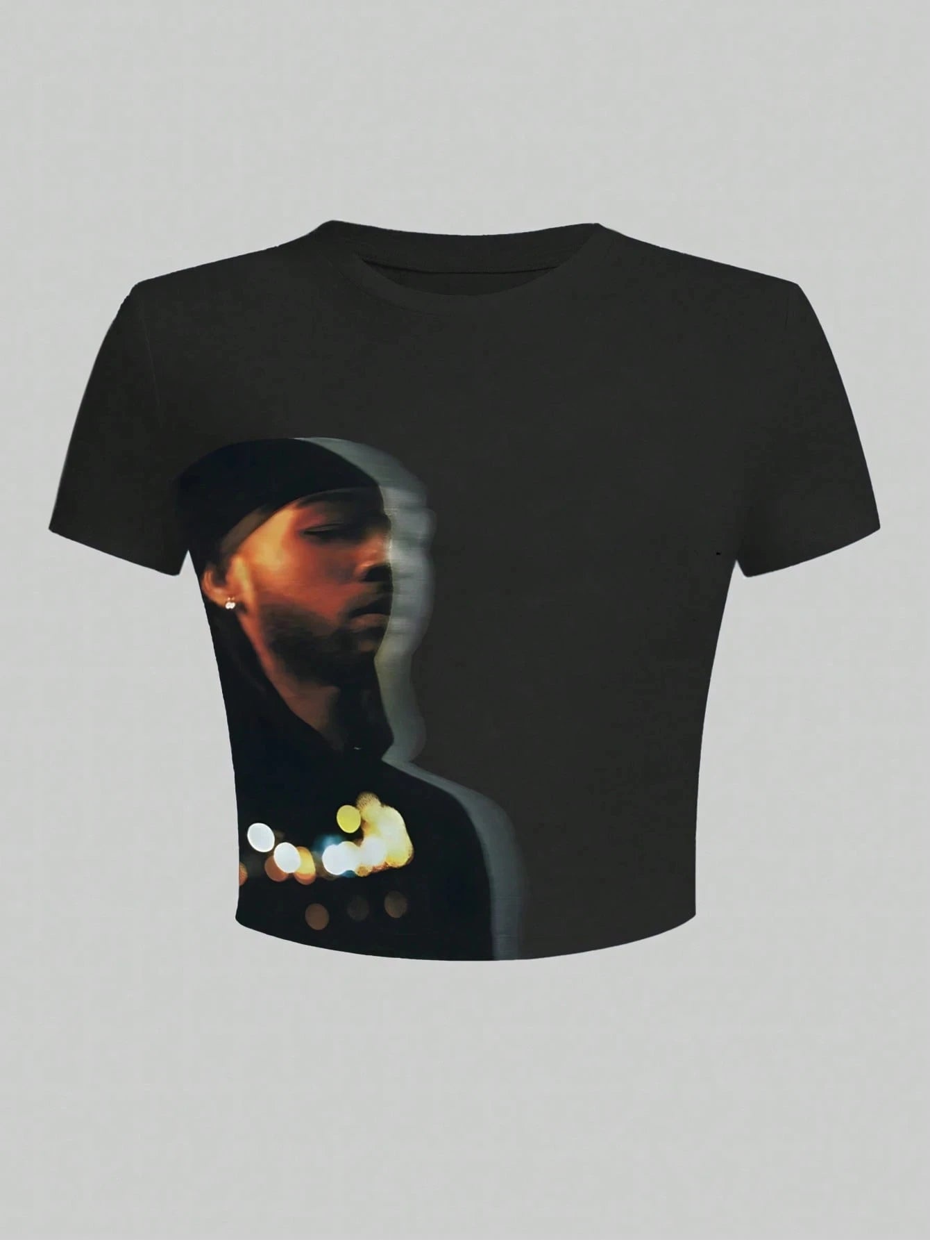 Women's Retro Figure Graphic Y2k Cropped T-Shirt Hip-Hop Elements Summer Daily Wear T-Shirt Y2k Ladies Clothes Female Clothing