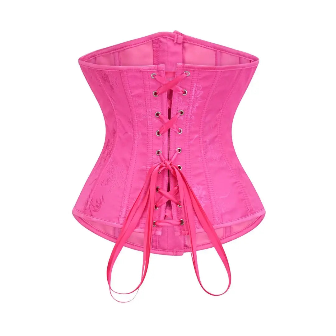 Sky Blue Jacquard Steampunk Underbust Corset Shapewear Women Tummy Control Waist Trainer Sexy Bustiers & Corsets Gothic Clothing
