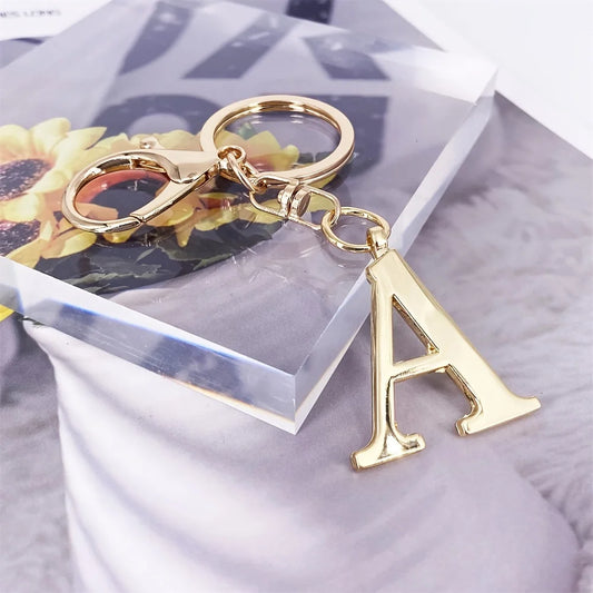 1pc English Letter Keychain Pendant Phone Pendant Key Ring Accessories Lovely Bag Charm for Girls Gift Car Pendant