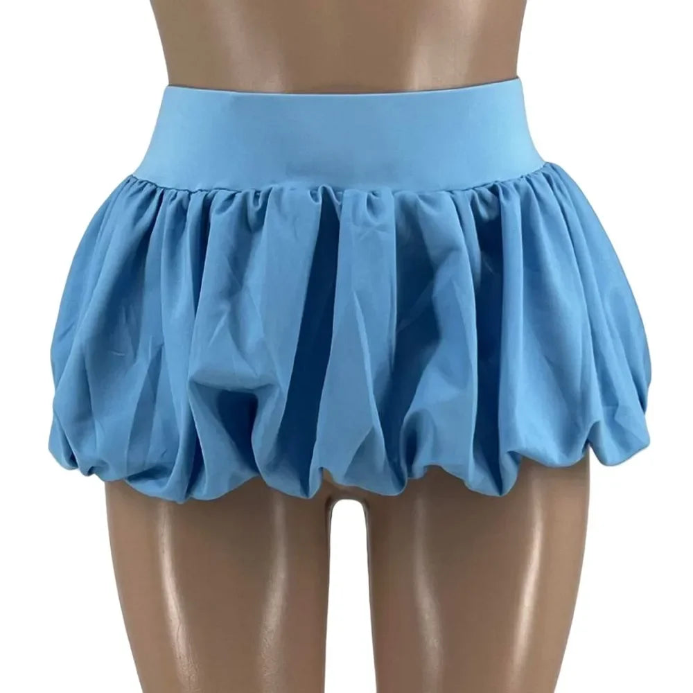 HLJ&GG Sweet Lace Sheer Ruched Two Piece Sets Women Round Neck Sleeveless Top And Skirts Shorts Outfits Fashion 2pcs Streetwear
