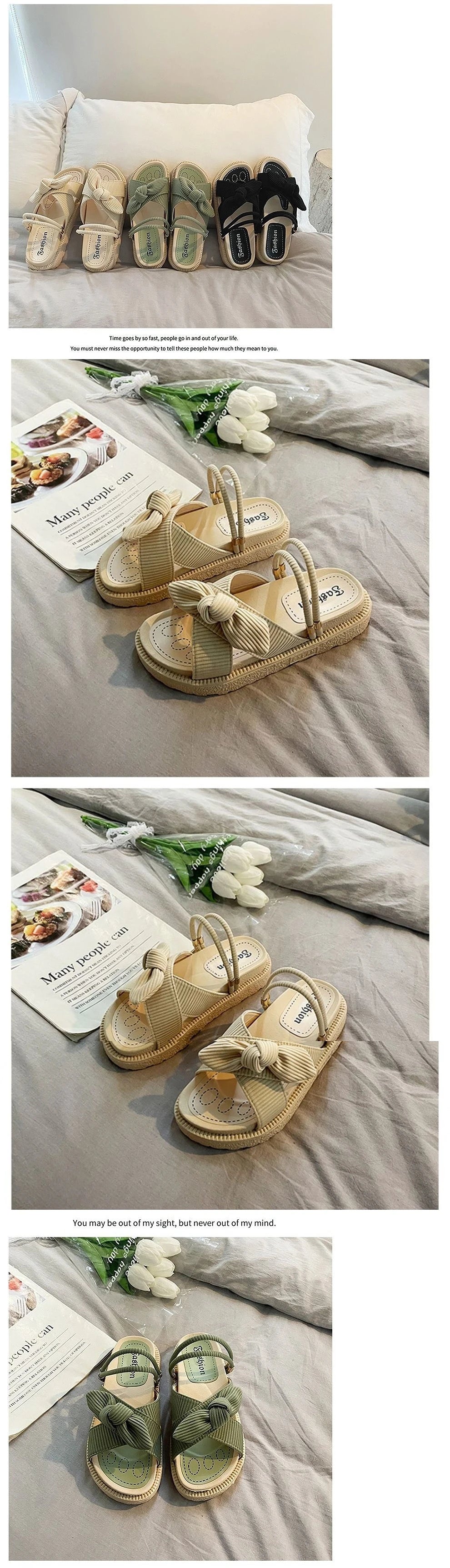 Sandals Women's 2022 New Fashion Summer Temperament New Fashion Platform Roman Flat Shoes Outdoor Beach Sports Comfort Shoes