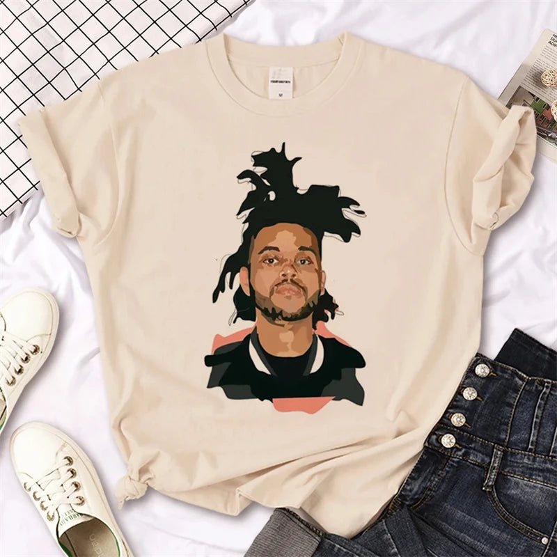 The Weekend Japanese Printed Women's T-shirt Japanese Harajuku Short Sleeved Top T-shirt Y2K Clothing