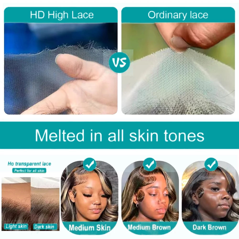 Premium Chocolate Brown Colored 13x4 HD Lace Front Human Hair Wigs 46 Long Inch Raw Indian Straight Human Hair Frontal Wigs