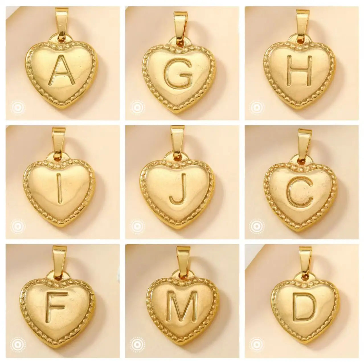 316L Stainless Steel Initial Necklace Letter Heart Pendant Chain For Women Name Jewelry Accessories