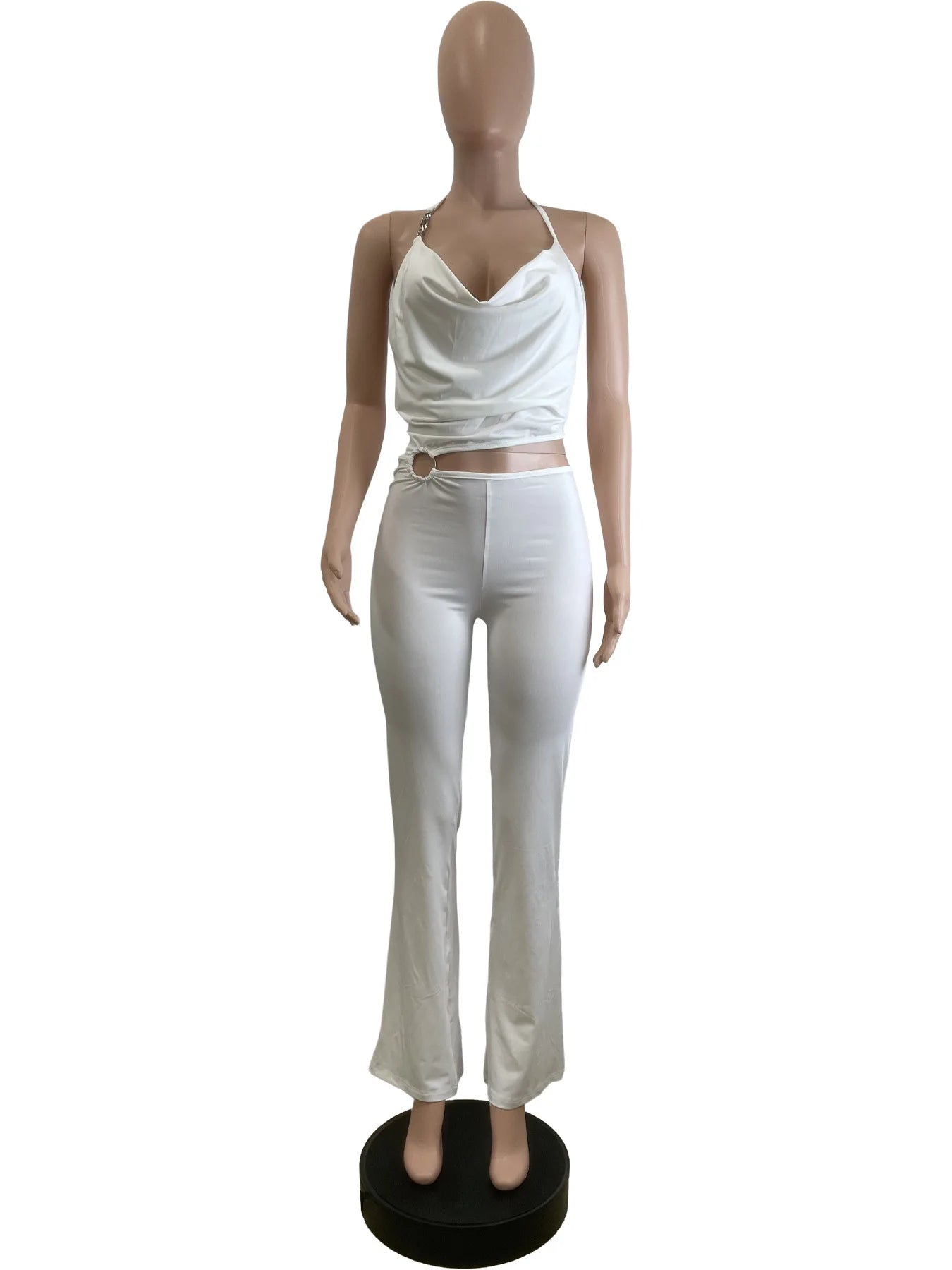 HLJ&GG Y2k Sexy Bodycon Jumpsuit for ladies Halter Sleeveless Backless Hollow Out Rompers, Streetwear Overalls 2025 Summer