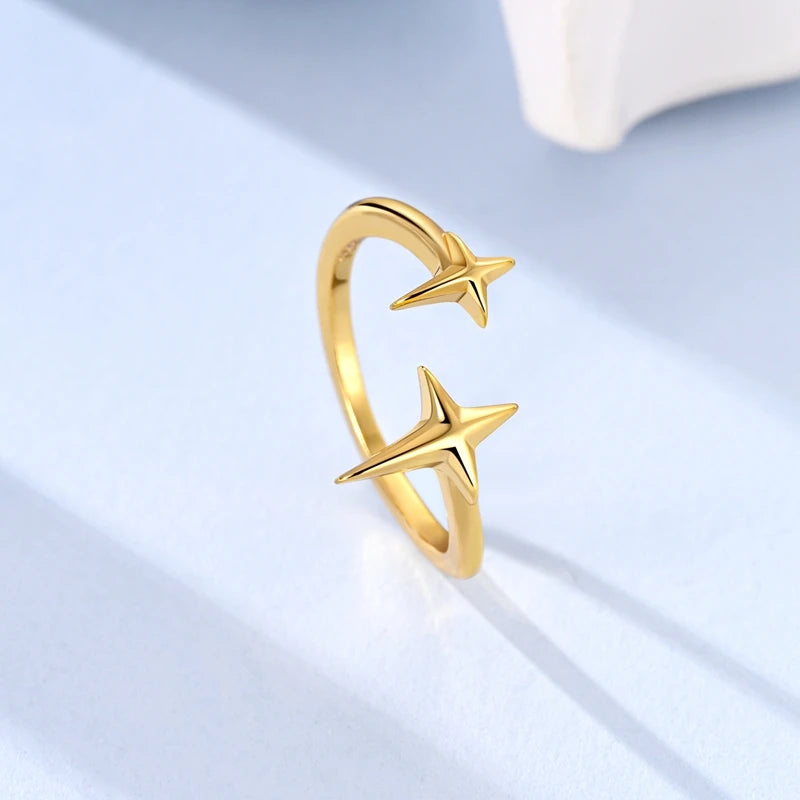 925 Sterling Silver Rings Gold Color Sparking Popular LOVE Wedding Ring Certified Women Engagement Jewelry Anniversary Gifts