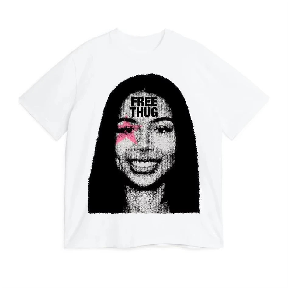 Women T-Shirt Mariah The Scientist Free Thug Rapper Star Fashion Cotton Tee Shirt Short Sleeve T Shirts Round Collar Clothes