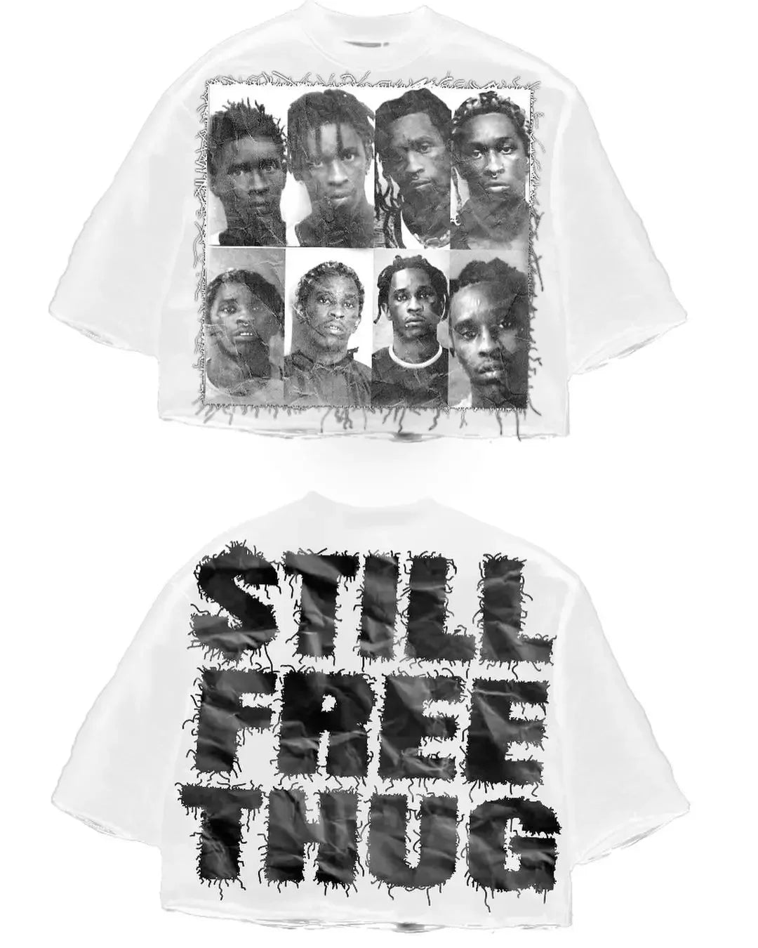 Street T-shirt Y2K Top Rock Hip Hop Graphic Print Oversized T-shirt Men's and Women's Crew Neck Cotton Short-sleeved Top Clothes