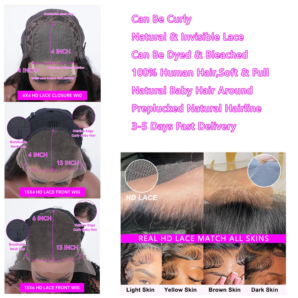 Burgundy 99J Lace Front Wig 13x4 13x6 HD Lace Frontal Wig Human Hair Pre Plucked Straight Red Colored Wig 4x4 5x5 Closure Wig