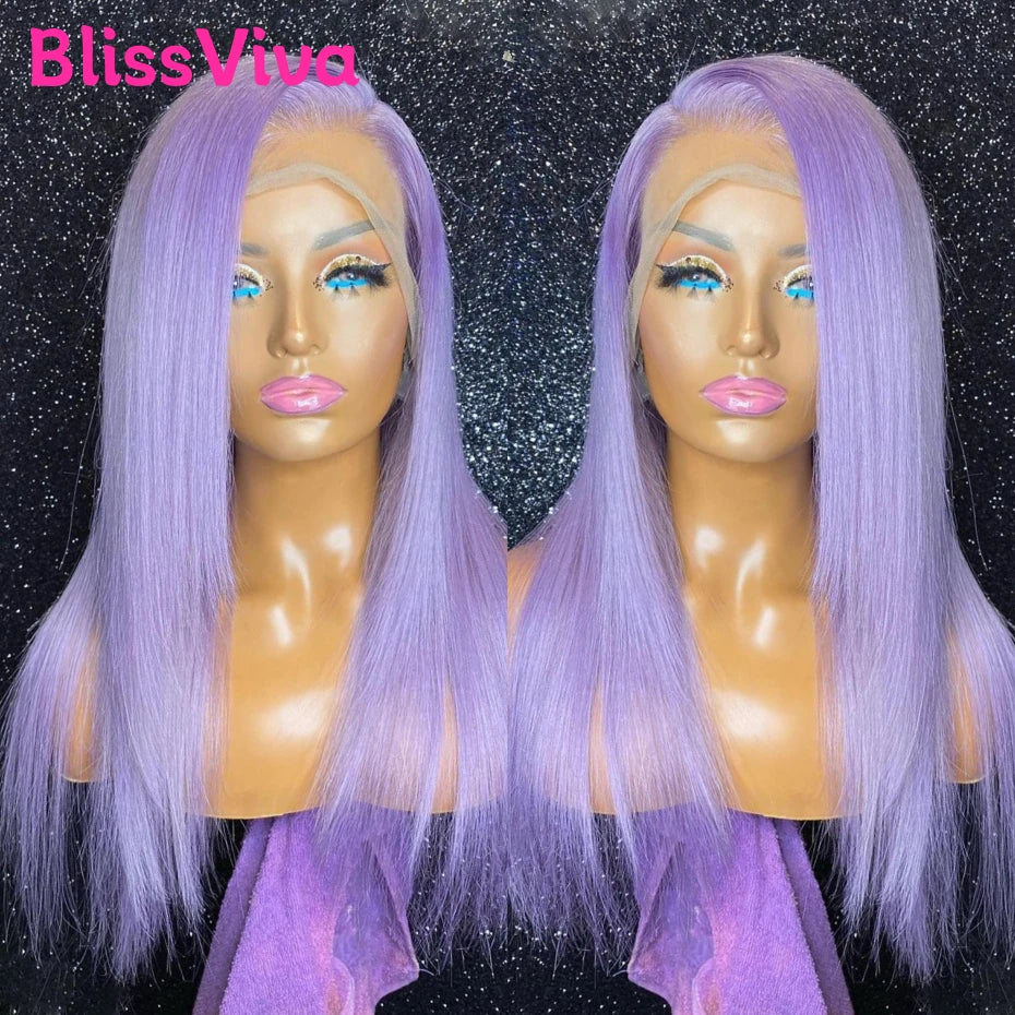 220 Density Purple Lace Fronts Wigs Human Hair 13x6 Blonde 613 Lace Front Wig Human Hair Straight Grey Colored Human Hair Wigs