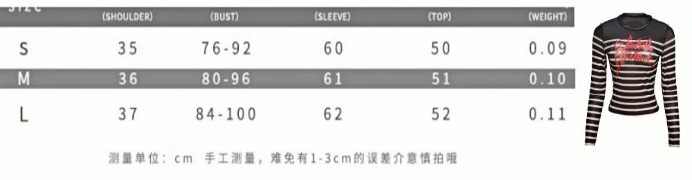 HLJ&GG Y2K Sexy Stripe Letter See Though Two Piece Sets Women Long Sleeve Slim Top And Mini Leather Skirts Outfits Streetwear