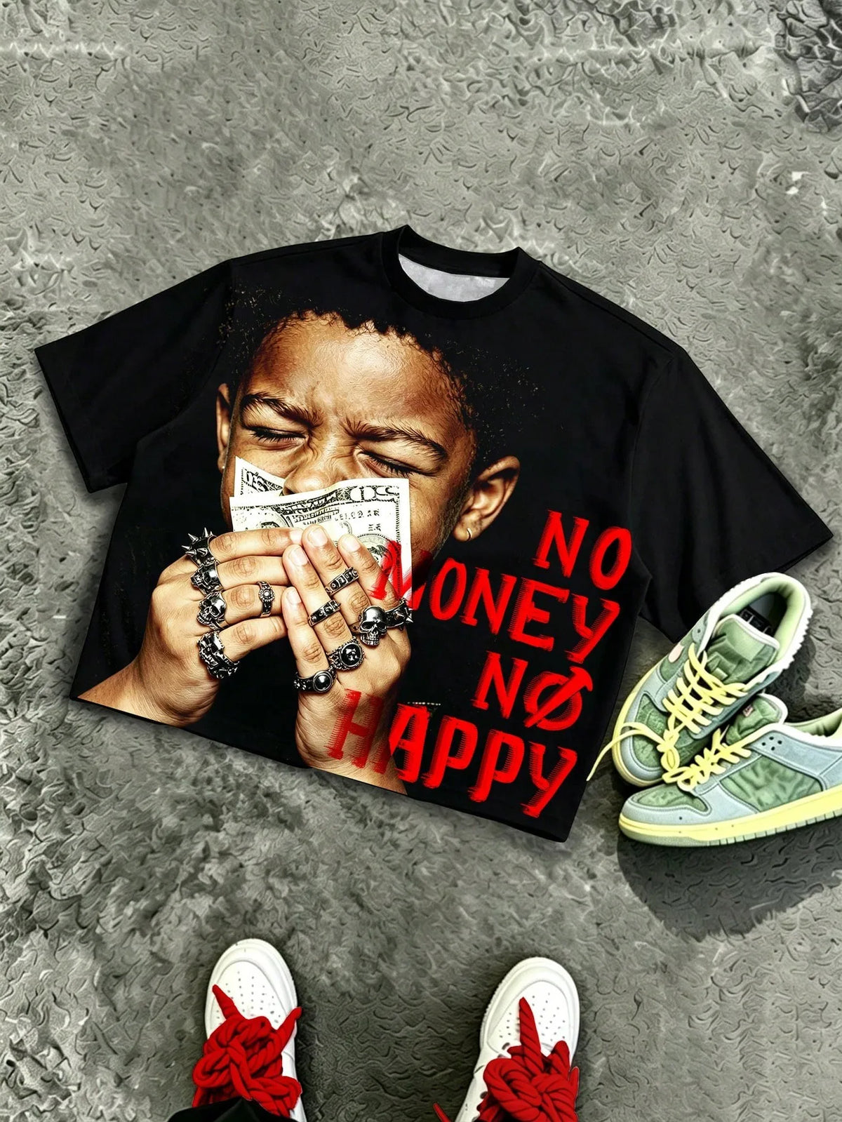 2026 Summer New Style Men's T-shirt Street Casual Fashion Simple Soft Comfortable Breathable 3D Letter Pattern Print