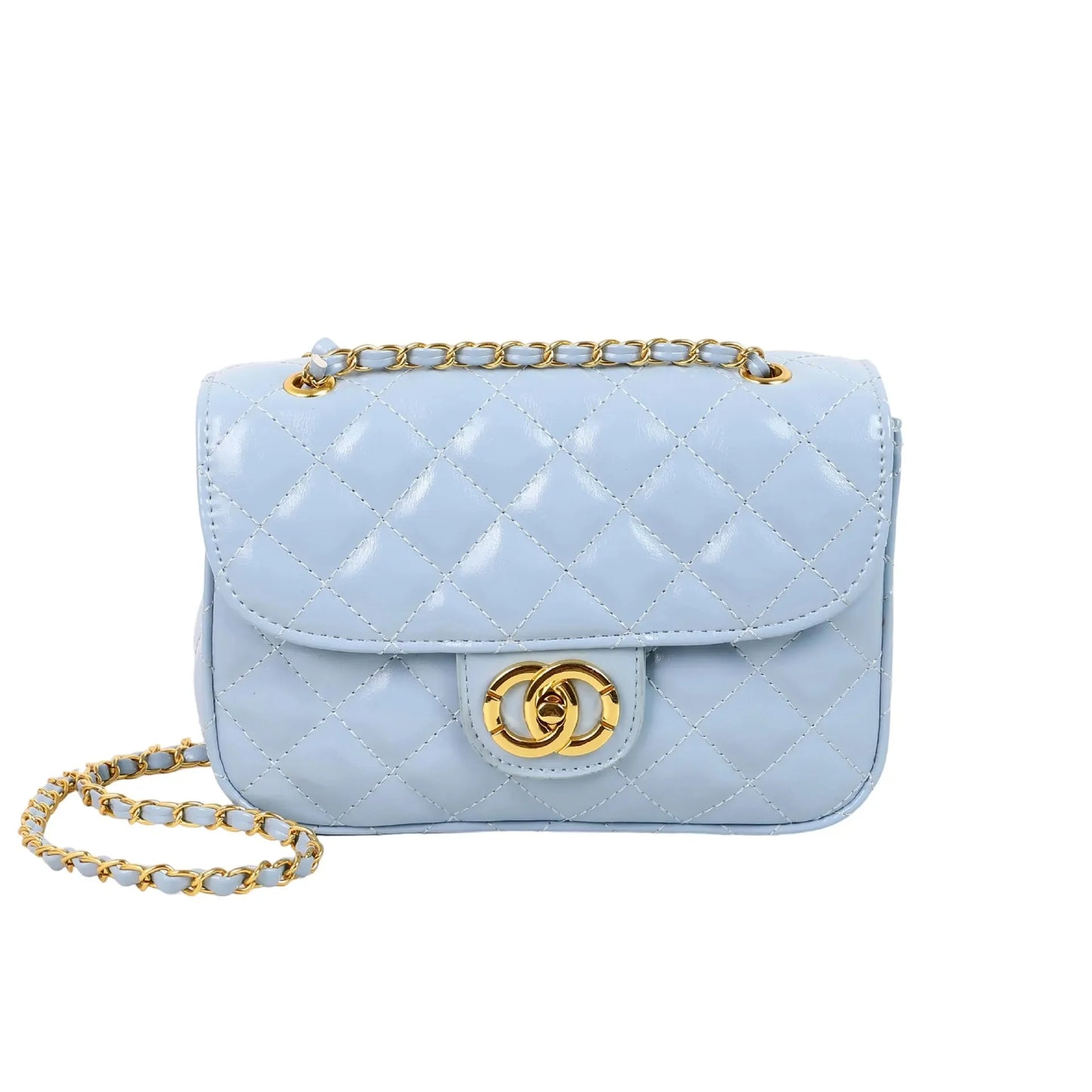 2025 New Women's Light Luxury Chain Square Bag Trendy Crossbody Shoulder Design | Versatile Handy Small Purse for Daily/Evening