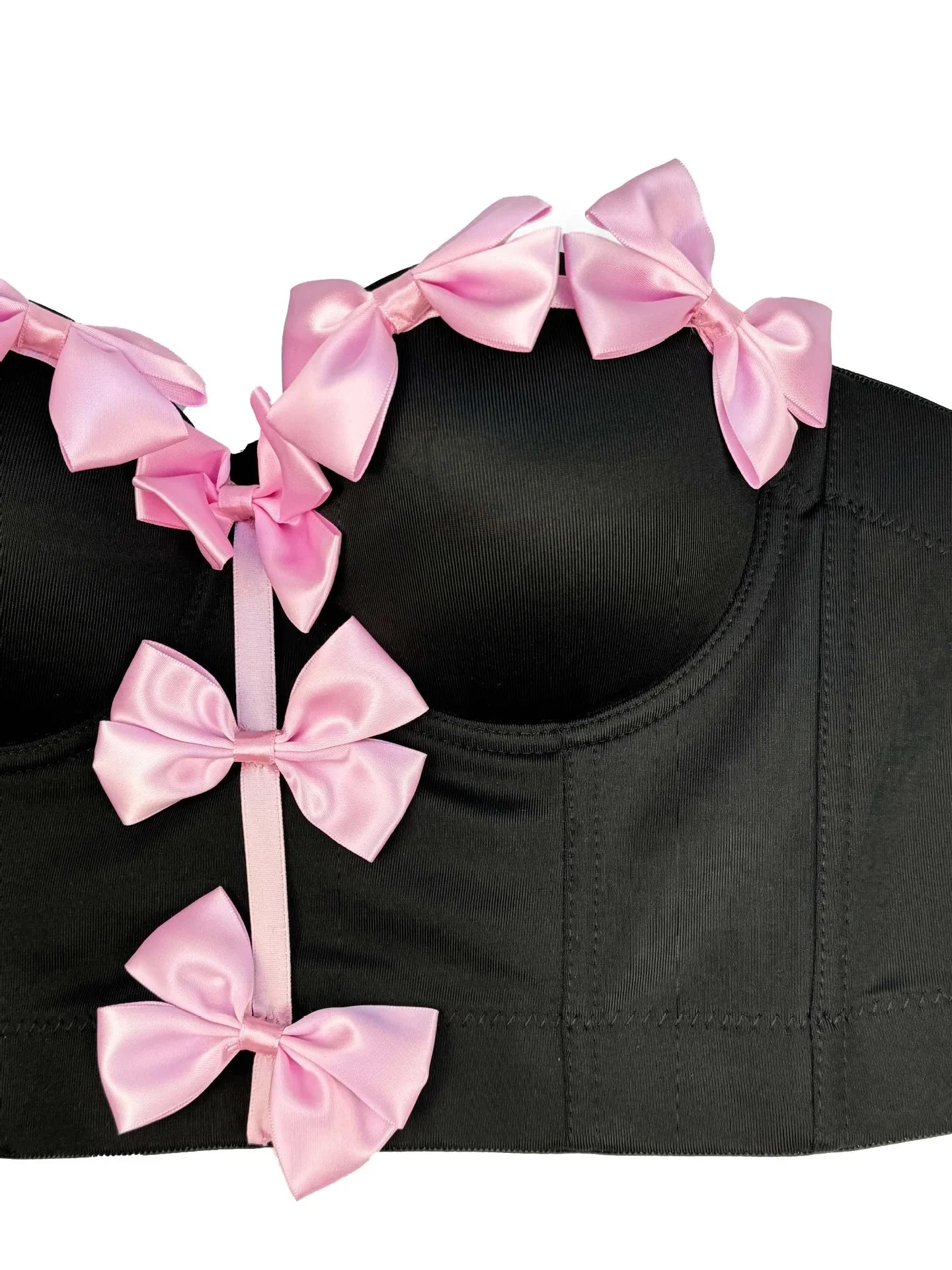 HLJ&GG Sweet Bow Fashion Corset Vest Two Piece Sets Women Thin Strap Slim Tank Top + Puffy Mini Skirts Outfits Female Streetwear
