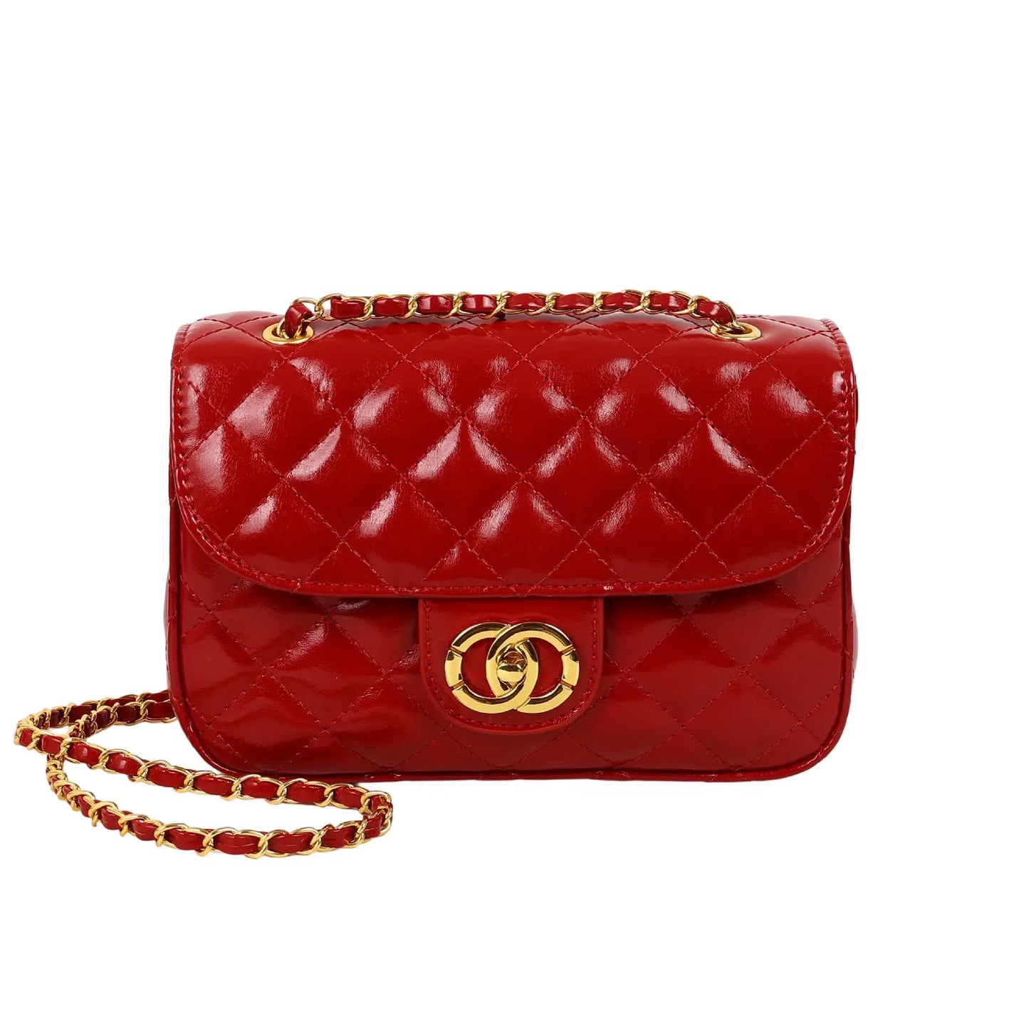 2025 New Women's Light Luxury Chain Square Bag Trendy Crossbody Shoulder Design | Versatile Handy Small Purse for Daily/Evening
