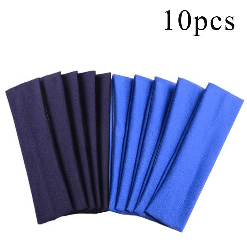 10 Pcs Elastic HairBand Fashion Headbands For Women Solid Color Sports Running Fitness Yoga Hair Bands Makeup Hair Accessories