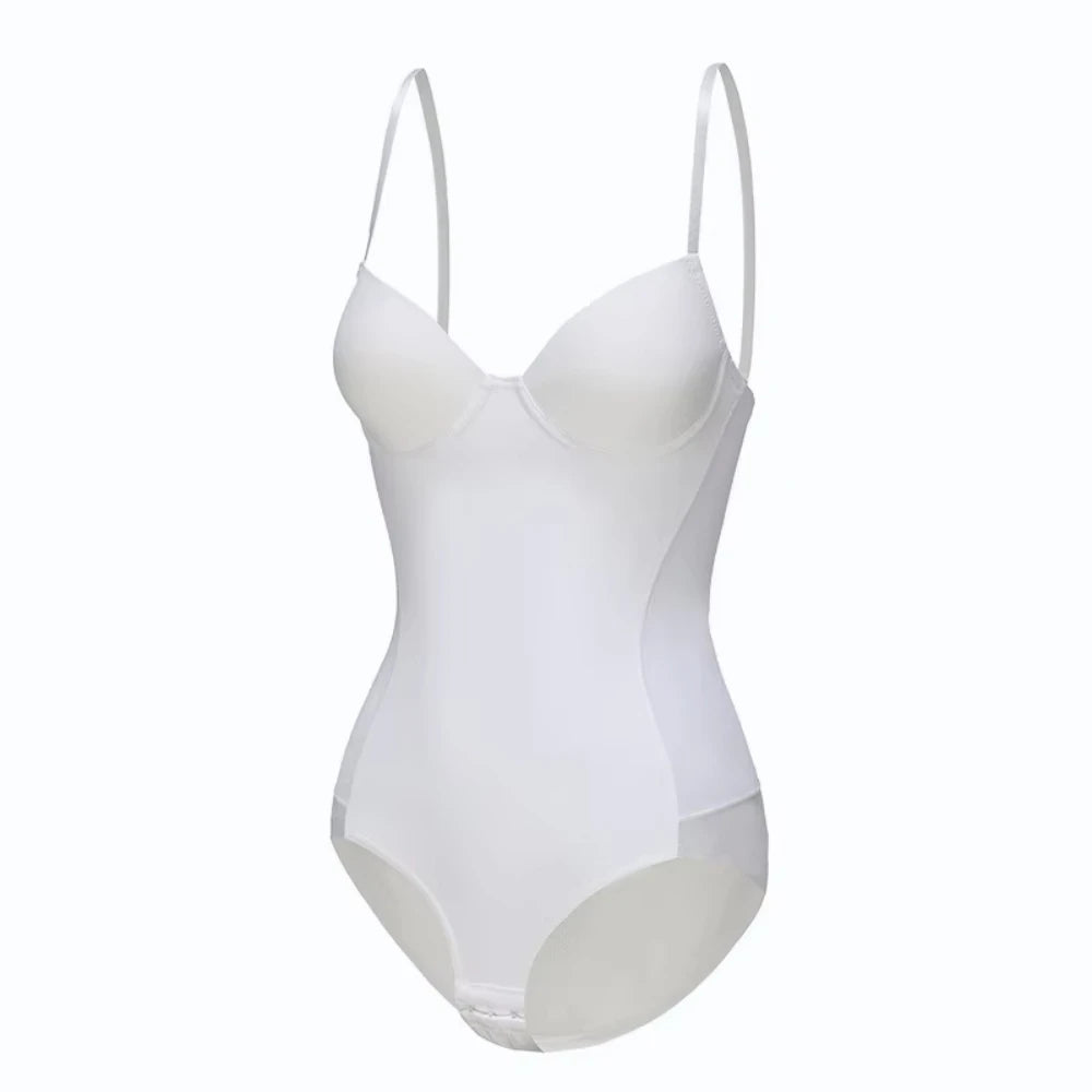 HLJ&GG Sexy High Quality Stretchy Solid One Piece Bodysuits Women V Neck Spaghetti Strap Slim Bodycon Rompers Fashion Jumsuits