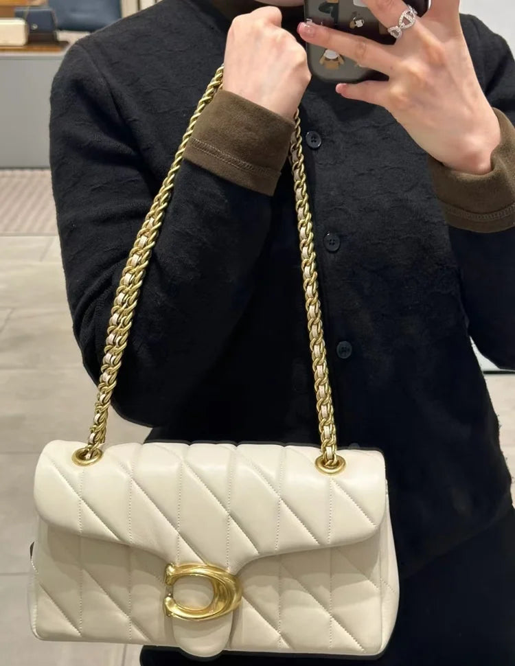 2025 New Arrival Chain Crossbody Bag, Quilted Sheepskin Shoulder Bag, Fashion Tote and Underarm Bag for Women