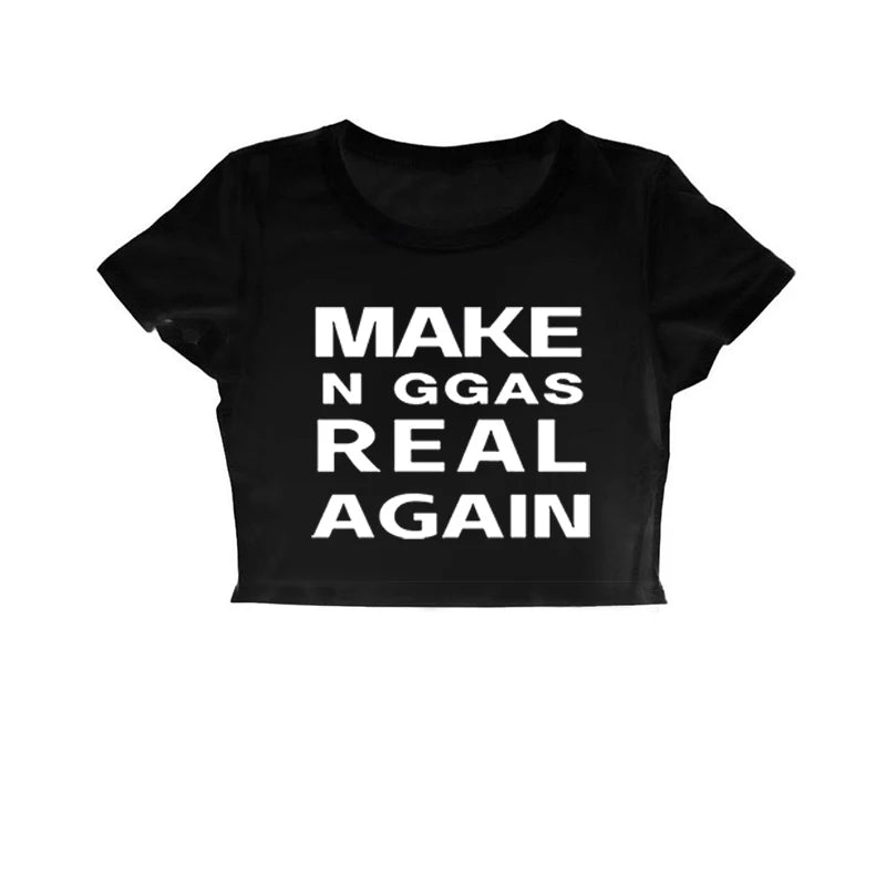 Gothic Hip Hop Sexy Women's Short Sleeve T-Shirt Harajuku Punk Letter Print Casual Crop Top Chic Y2K Retro Emo Girls Streetwear