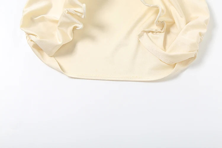 Weird Puss Wire Folds 2 Piece Set Women Chic Y2K Hollow Sliky Tank Tops+Shirring Pants Female Trend Sexy Street Matching Suits