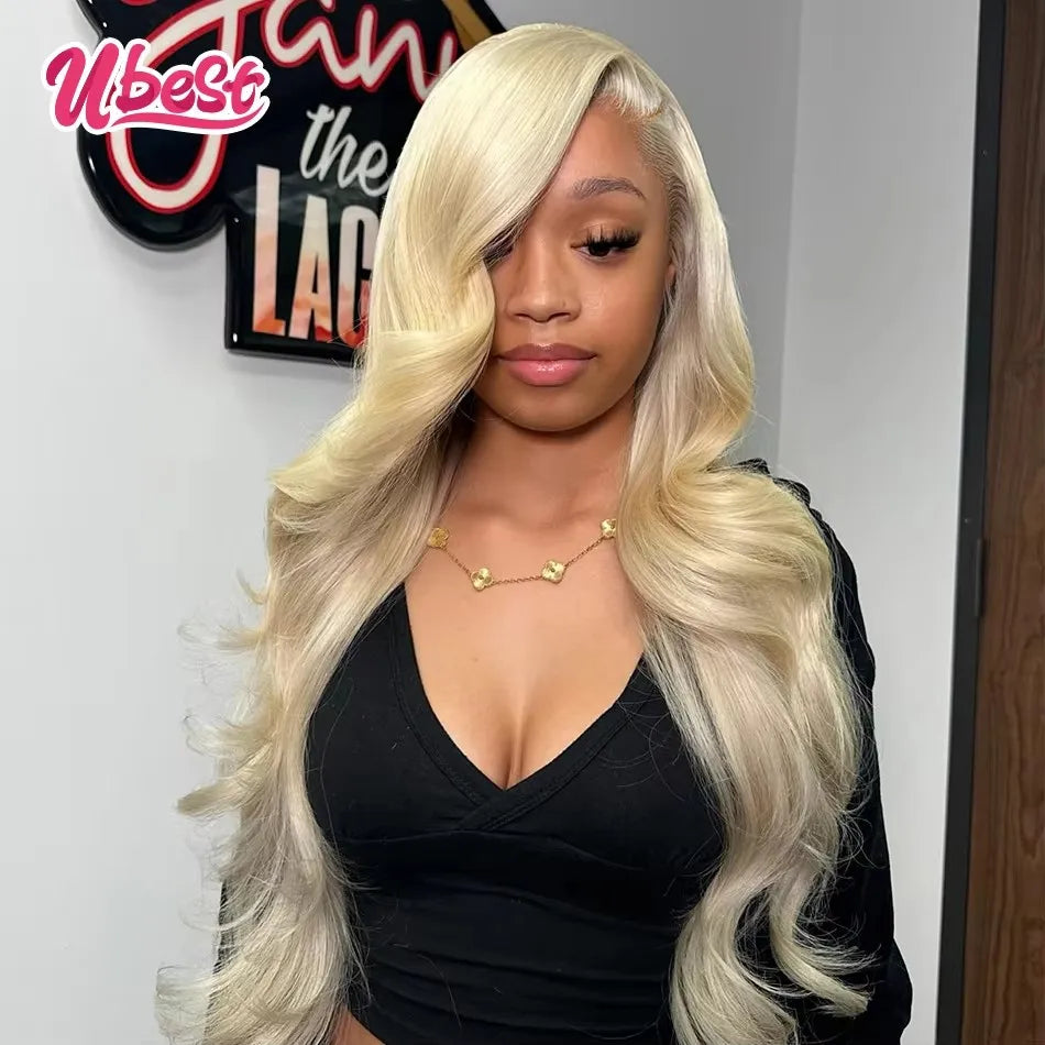 1B And Green Colored Cosplay Body Wave 13x6 13X4 Lace Front Wigs Brazilian 100% Human Hair Transparent Pre Plucked For Women