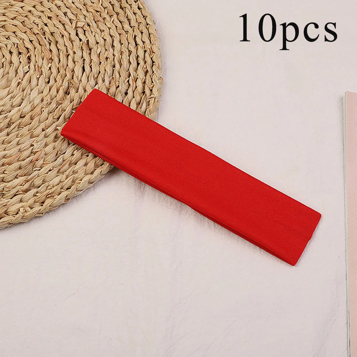 10 Pcs Elastic HairBand Fashion Headbands For Women Solid Color Sports Running Fitness Yoga Hair Bands Makeup Hair Accessories