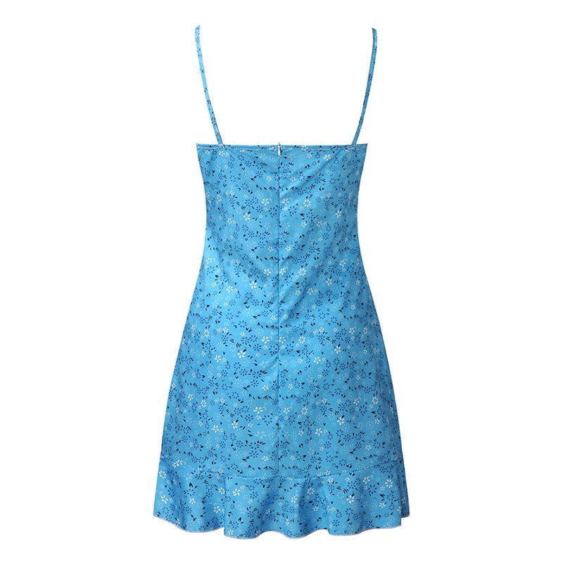 Women's Sexy Casual Home Small Floral Camisole Dress Summer Comfortable dress