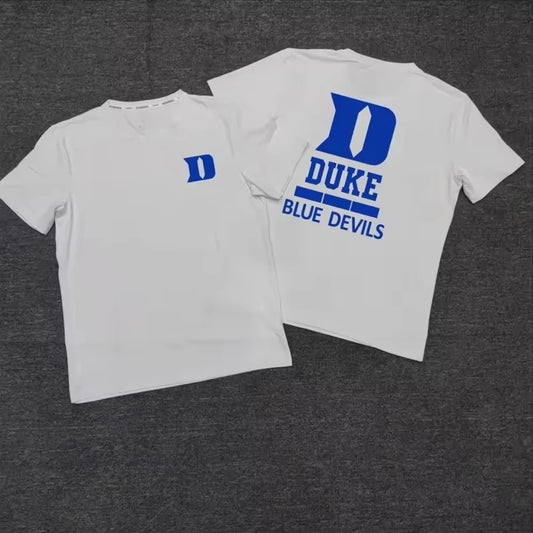 North America Limited Duke North Carolina University Basketball Mens Clothes Men Clothing Short Sleeve Round Neck T-shirt 33537