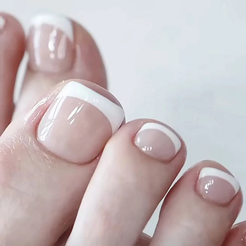 Press On Toenails 2023 Summer False Toenails For girls Cute Nail for Foot Artificial Nail tips Full Cover Nails feet False Nails