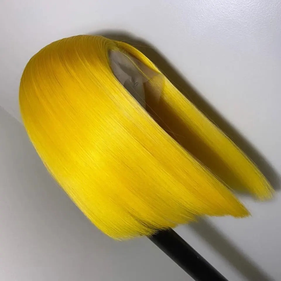 Green Colored Short Bob Wigs 180% Density 13x4 Lace Front Human Hair Wigs For Black Women Pre Plucked Brazilian Straight Bob Wig