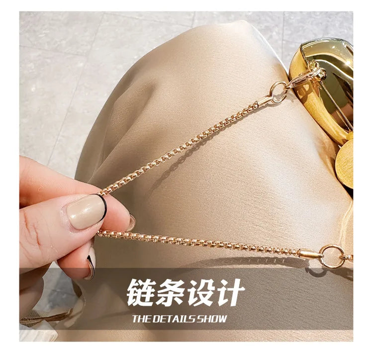 New Mini Evening Bag Metal Purse Crossbody Handbag for Girls Kid Women Bowknot Chain Shoulder Bag for Party Wedding