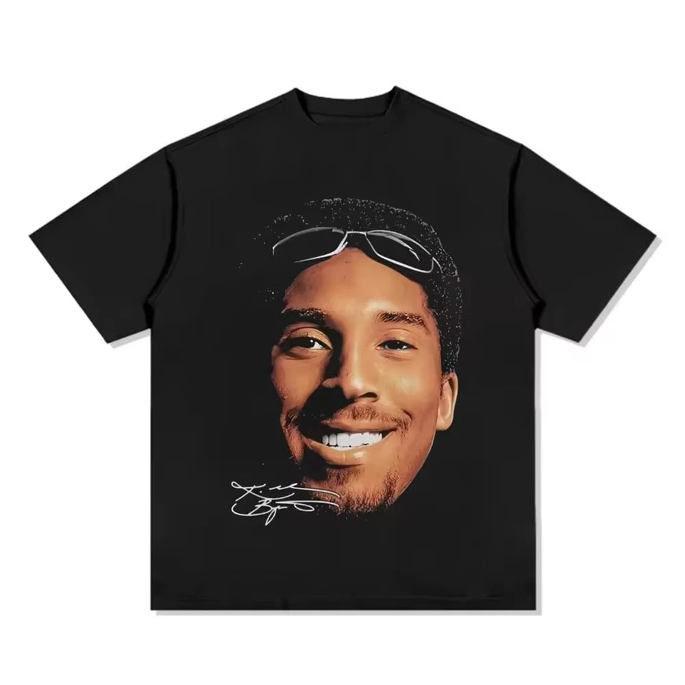 American Professional Basketball Star Sports Tee Shirt Homm Men Clothing Short Sleeve Oversize Printing Pullover T-shirt