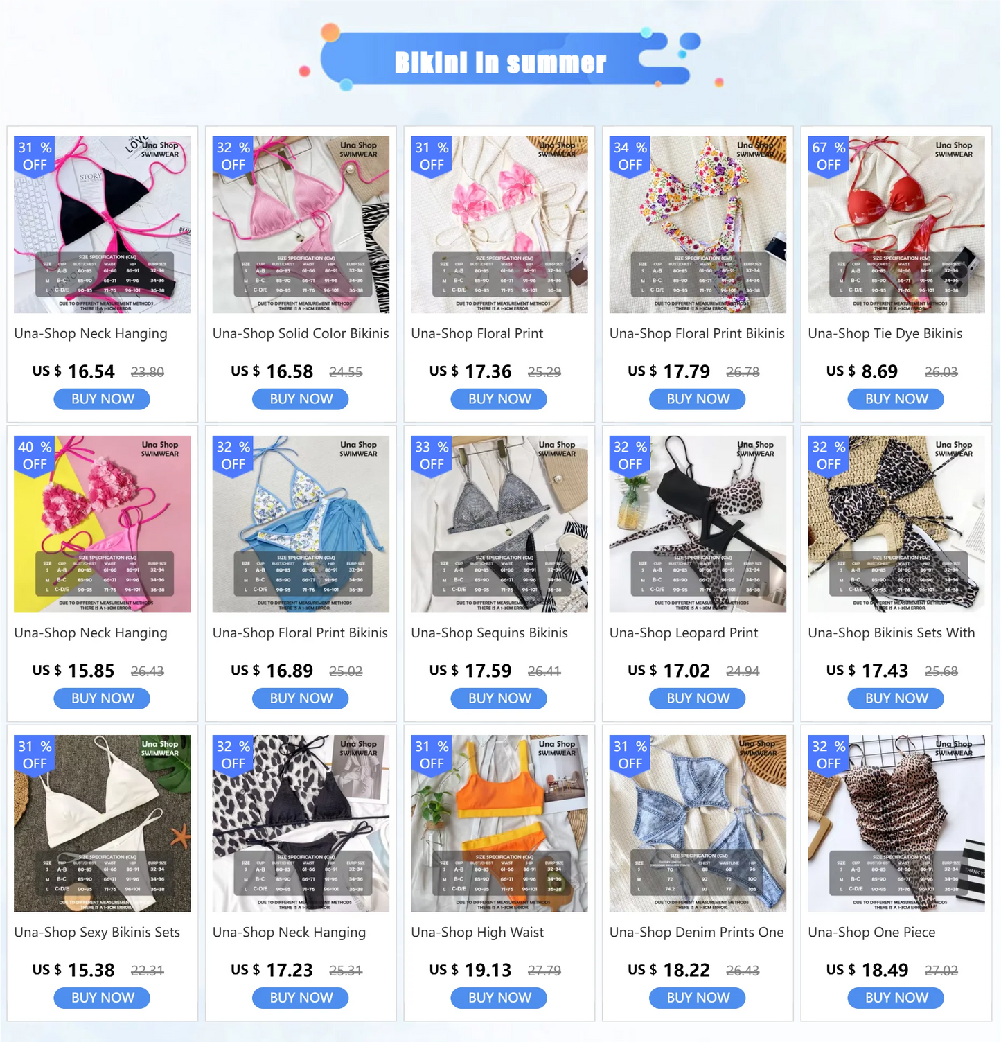 Una-Shop Floral Print Swimsuits For Women Neck Hanging Bikinis Sets Vacation Swimwear Summer Beach Swimming Pool Party Beachwear